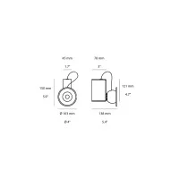 Stilnovo Minibox Magnetic Wall Lamp by Castiglioni & Aulenti