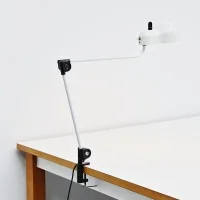 Stilnovo Topo Clamp Lampada LED da Tavolo con Morsetto By Joe Colombo
