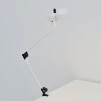 Stilnovo Topo Clamp Historical LED Table Lamp By Joe Colombo