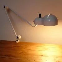 Stilnovo Topo Clamp Lampada LED da Tavolo con Morsetto By Joe Colombo