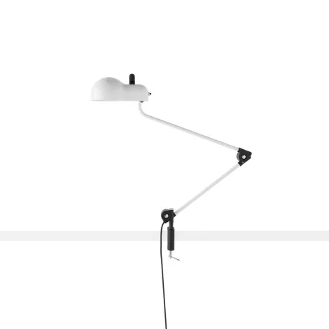 Stilnovo Topo Clamp Historical LED Table Lamp By Joe Colombo