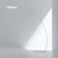 Stilnovo Diphy Curved LED Floor Lamp By Mirco Crosatto