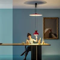Stilnovo Saliscendi Adjustable LED Suspension Lamp By Castiglioni