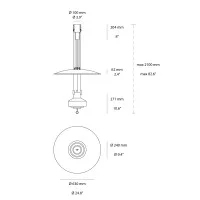 Stilnovo Saliscendi Adjustable LED Suspension Lamp By Castiglioni