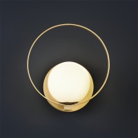 ACB Halo LED Wall Lamp with Glass Globe for Indoor
