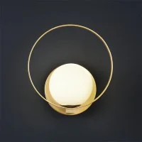 ACB Halo LED Wall Lamp with Glass Globe for Indoor