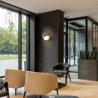 ACB Halo LED Wall Lamp with Glass Globe for Indoor