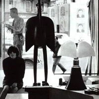 Martinelli Luce Pipistrello Lampada da Tavolo Classica E14 By Gae Aulenti 1965