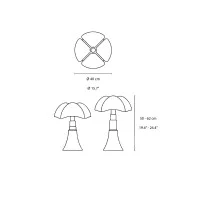 Martinelli Luce Pipistrello MED LED Table Lamp By Gae Aulenti Martinelli Luce Pipistrello MED LED Table Lamp By Gae Aulenti