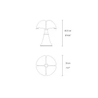 Martinelli Luce Minipipistrello LED Dimmable Table Lamp By Gae Aulenti Martinelli Luce Minipipistrello LED Dimmable Table Lamp By Gae Aulenti