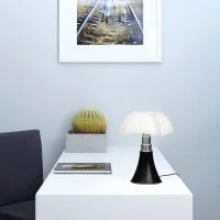 Martinelli Luce Minipipistrello LED Dimmable Table Lamp By Gae Aulenti Martinelli Luce Minipipistrello LED Dimmable Table Lamp By Gae Aulenti