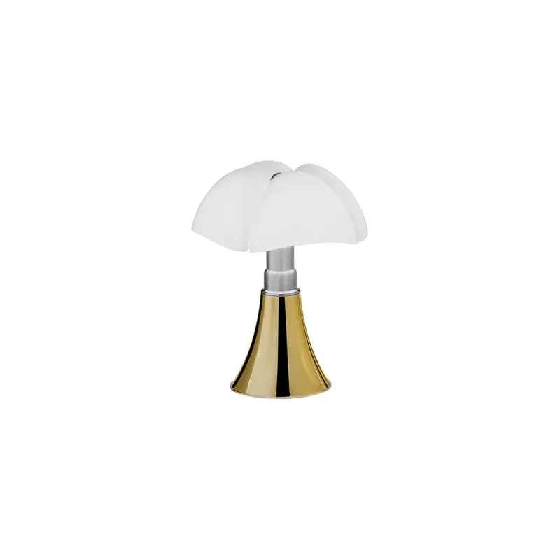 Martinelli Luce Minipipistrello LED On/Off Table Gold By Gae Aulenti Martinelli Luce Minipipistrello LED On/Off Table Gold By Gae Aulenti