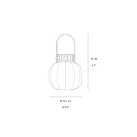 Martinelli Luce Kiki Cordless Lampada LED da Tavolo Ricaricabile IP65