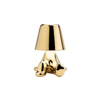 Qeeboo Golden Brothers Lampada LED Ricaricabile da Tavolo