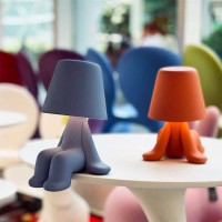 Qeeboo Sweet Brothers Lampada LED Ricaricabile da Tavolo