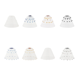 Zafferano Dots Paralume in Vetro Decorato per Swap PRO Magnet
