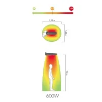 MO-EL Lucciola Infrared Heating Lamp for Outdoor IP65