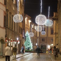 New Lamps Sphere D120 Bicolor 500 LED IP44 3D Decorative Christmas