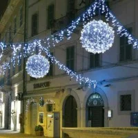 New Lamps Sphere D120 Bicolor 500 LED IP44 3D Decorative Christmas