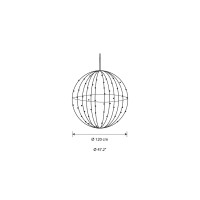 New Lamps Sfera D120 Natalizia Bicolor 500 LED 3D IP44