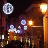 New Lamps Sfera D80 Decorativa Natalizia 300 LED 3D IP44