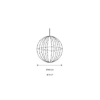 New Lamps Sfera D80 Decorativa Natalizia 300 LED 3D IP44