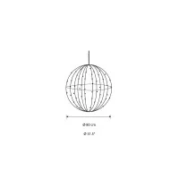 New Lamps Sfera D80 Decorativa Natalizia 300 LED 3D IP44