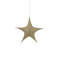 New Lamps Decorative Gold 3D Star in Glitter Fabric