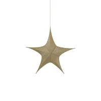 New Lamps Decorative Gold 3D Star in Glitter Fabric