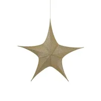 New Lamps Stella Oro Decorativa 3D in Tessuto Glitterato