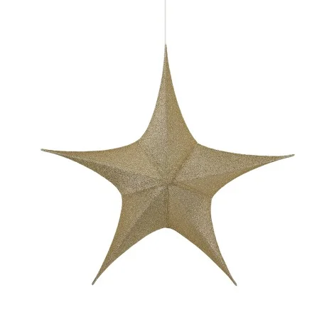 New Lamps Decorative Gold 3D Star in Glitter Fabric