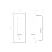 Astro Lighting Fuse Switched LED II adjustable Wall recessed Lamp