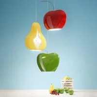 Aldo Bernardi Fruits LED Ceramic Suspension Lamp for Indoors