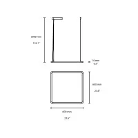 Flos Superflat 60x60 Lampada LED da Sospensione ad Alta Efficienza