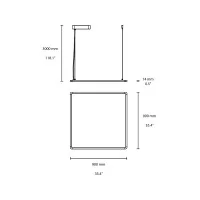 Flos Superflat 90x90 Lampada LED da Sospensione ad Alta Efficienza