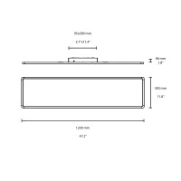 Flos Superflat Surface 120x30 High Efficiency LED Ceiling Lamp