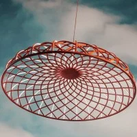 Flos Skynest S Lampada LED a Sospensione Intrecciata by M. Wanders