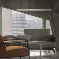 Cattaneo Tratto S Linear LED Suspension Lamp with Bi-emission