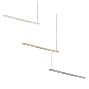 Cattaneo Tratto S Linear LED Suspension Lamp with Bi-emission