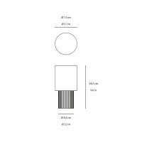 copy of &Tradition Como SC53 Lampada da Tavolo Wireless a LED con Batteria Ricaricabile By Space Copenhagen