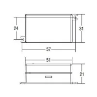 TCI STC/U 8W 350mA DC Alimentatore Elettronico In Corrente