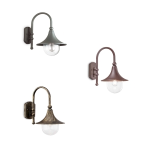 Ideal Lux Cima Applique a Campana per Esterno in Alluminio