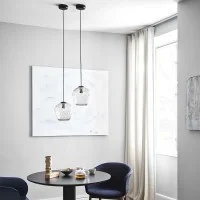 &Tradition Blown SW3 Suspension Lamp in Glass by Samuel Wilkinson