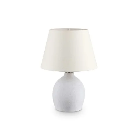 Ideal Lux Boulder Lampada da Tavolo Artigianale in Cemento