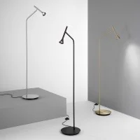 Ideal Lux Diesis Minimal Floor Lamp in Metal