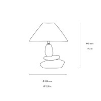 Ideal Lux Dolomiti Ceramic Table Lamp for Indoors