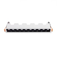 Blade Faretto Lineare da Incasso 10 Punti Luce LED 10W 36° Bianco/Nero