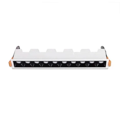Blade Faretto Lineare da Incasso 10 Punti Luce LED 10W 36° Bianco/Nero