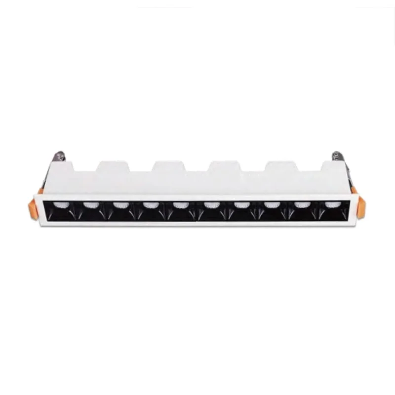 Blade Linear Recessed Spotlight 10 Light Points LED 10W 36° White/Black Blade Linear Recessed Spotlight 10 Light Points LED 10W 36° White/Black