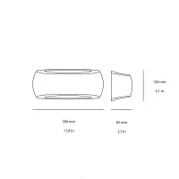 Ideal Lux Francy Wall Lamp in Resin High Resistance for Outdoor
